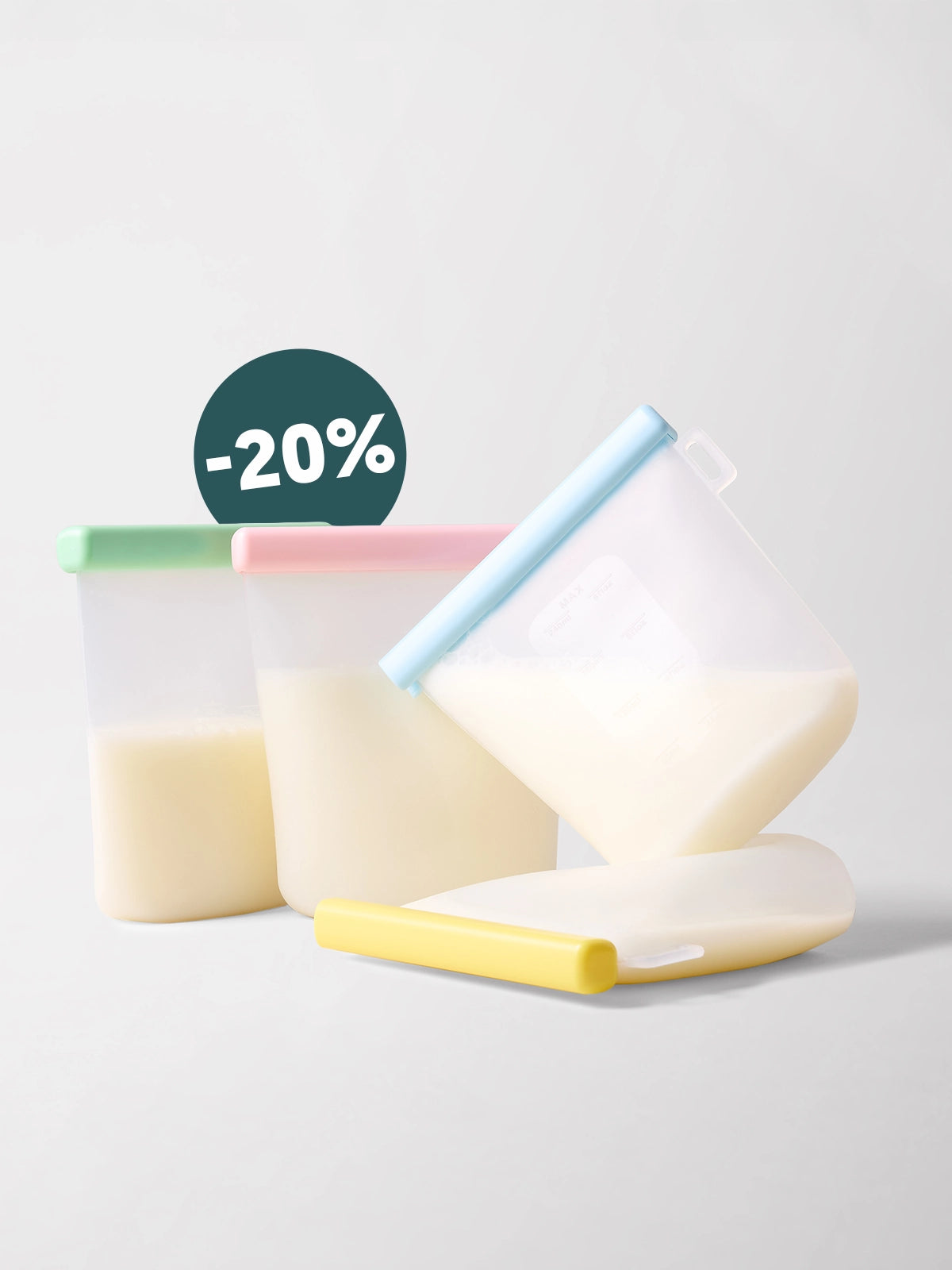 Muttermilch-Aufbewahrungsbeutel x 4